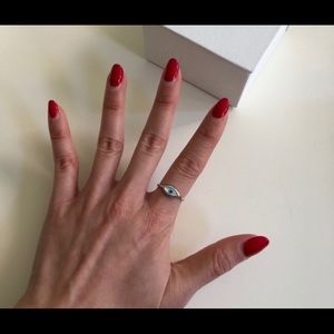 ISO Mejuri Evil Eye Ring Silver Size 6